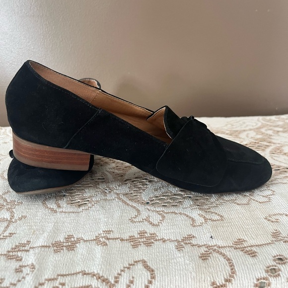 Franco Sarto Arthur Elegant Black Suede Loafers Size 7 - Picture 10 of 12